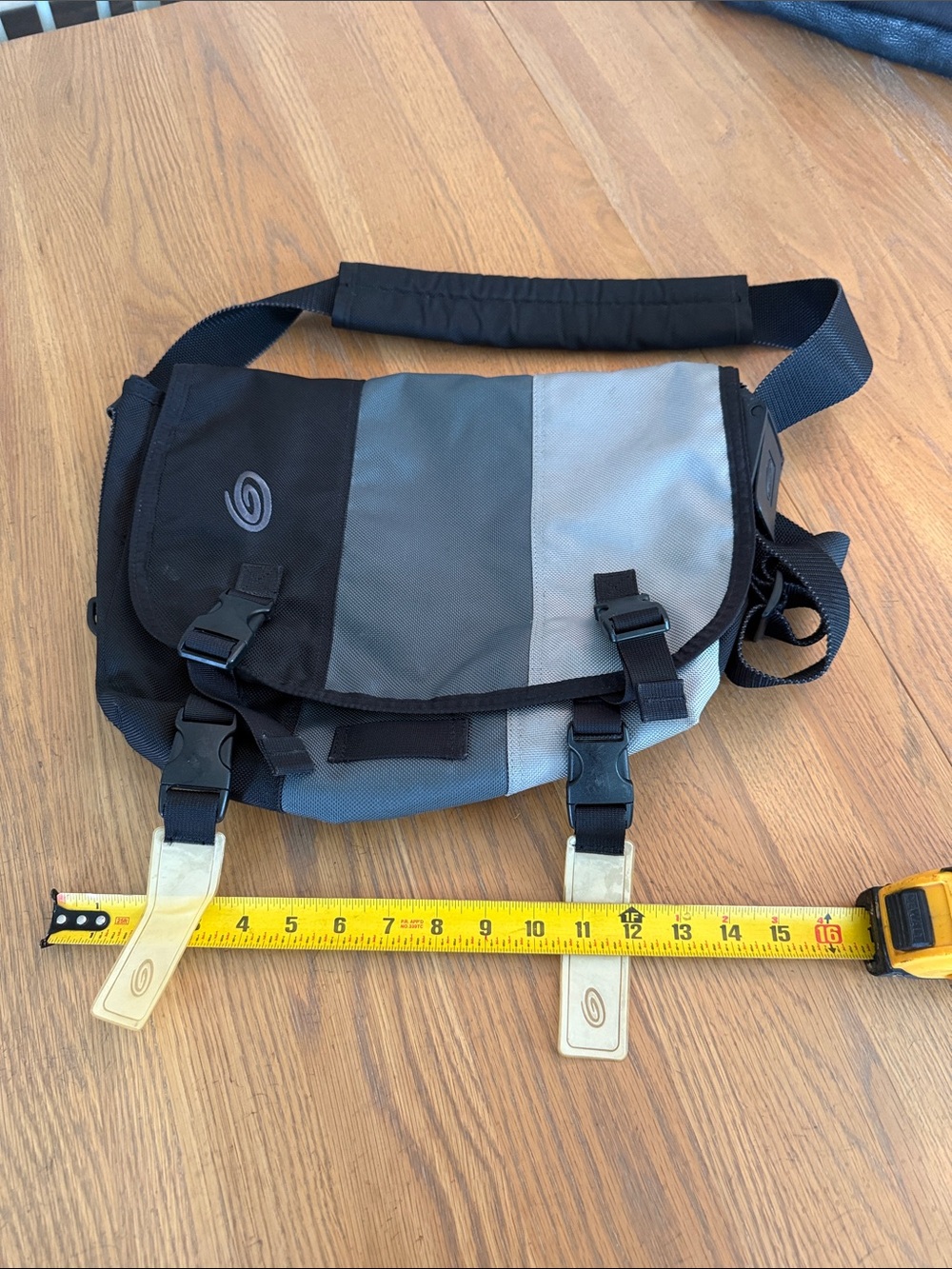 Timbuk2 Two-Tone Black and Gray Messenger Bag